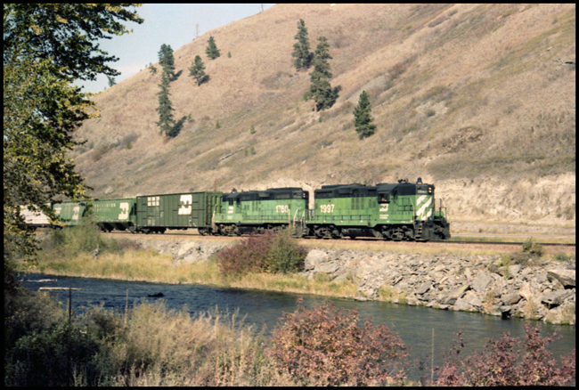 BN X1797-1760E east of Ravalli, MT.