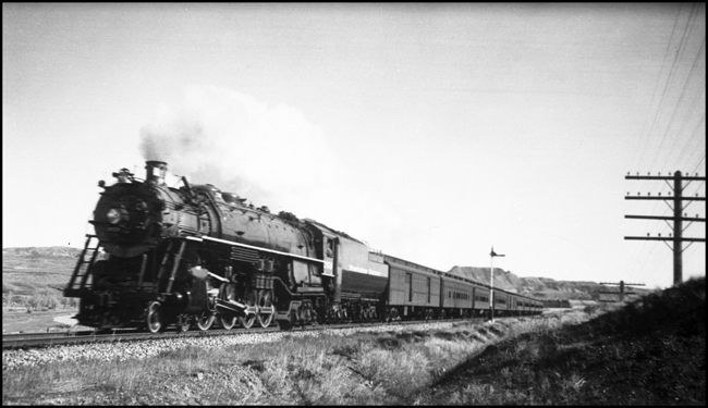 NP extra passenger train No. PX2654W near Curry, MT