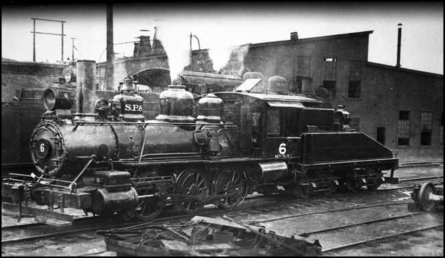 SP&S 6 , 0-6-0 locomotive in Vancouver.