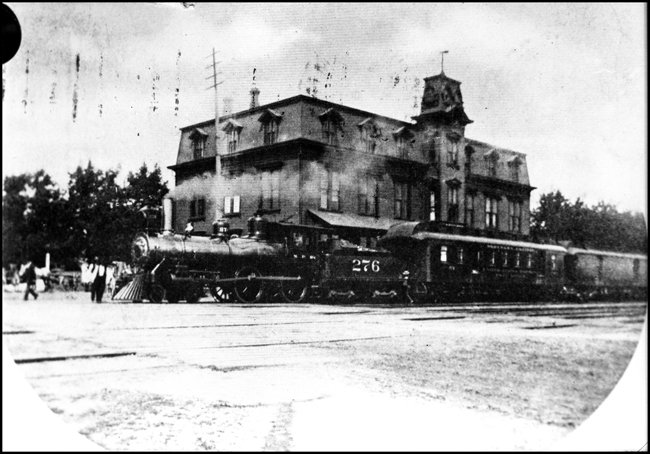 NP 276, Class P with passenger train at Brainerd, MN.  NP 276 was later renumbered to NP 713 and its class was changed to C-3.