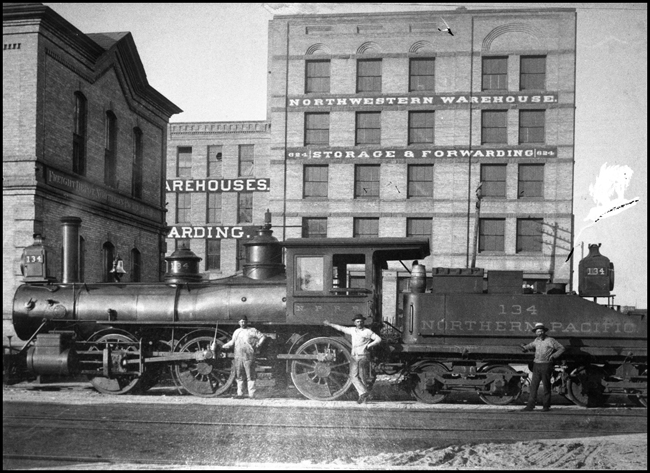NP 134, later renumbered to 967, Class K-1 in Minneapolis lower yard.