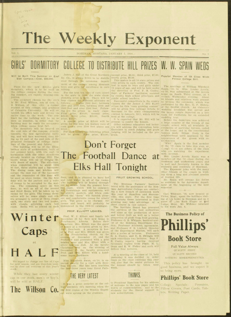 The Weekly Exponent, January 7, 1910