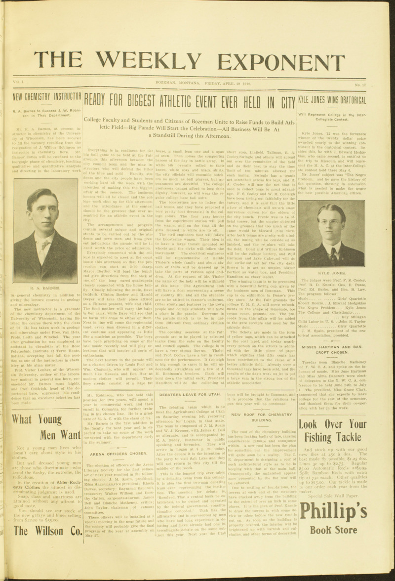 The Weekly Exponent, April 29, 1910