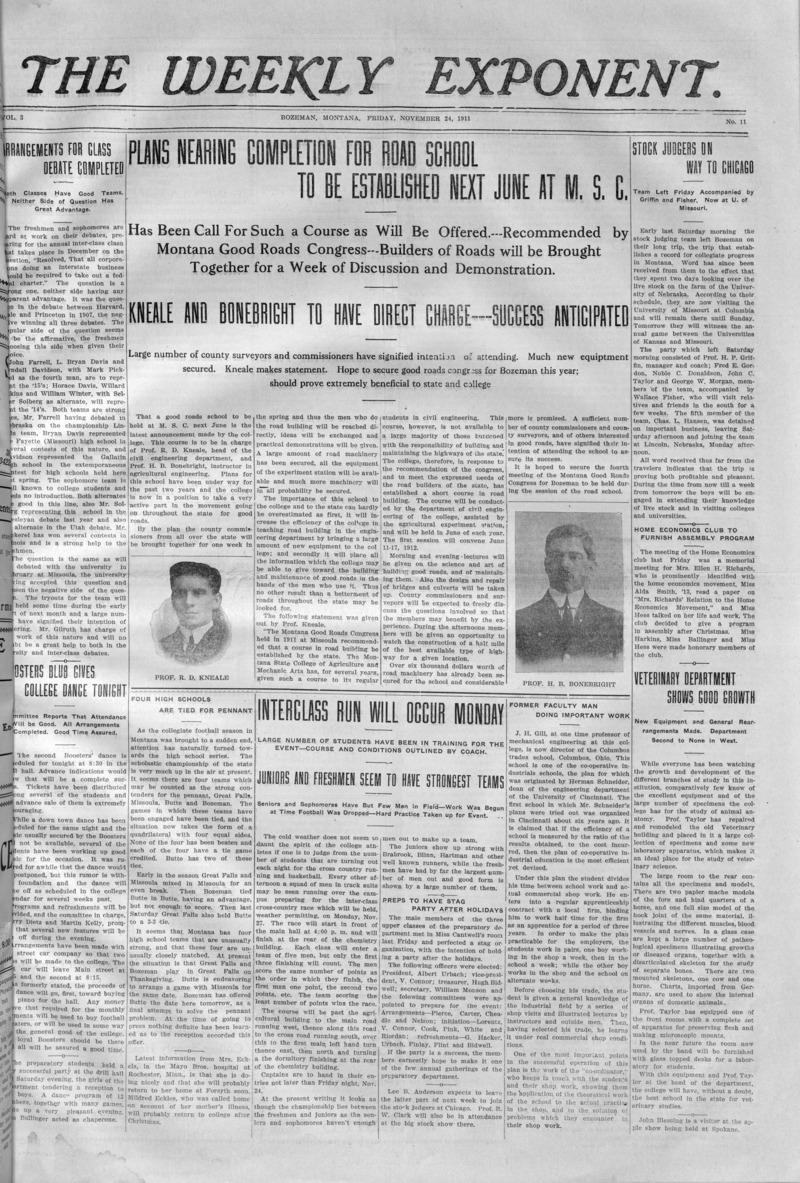 The Weekly Exponent, November 24, 1911