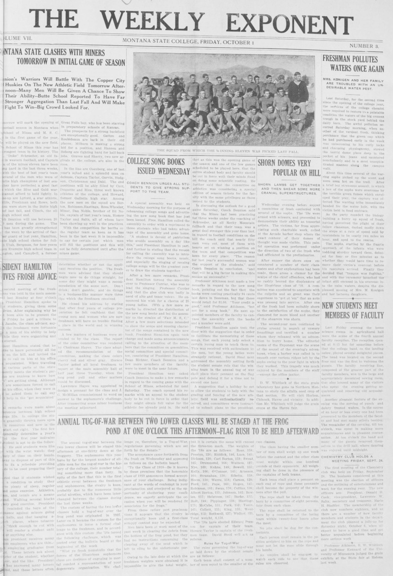 The Weekly Exponent, October 1, 1915