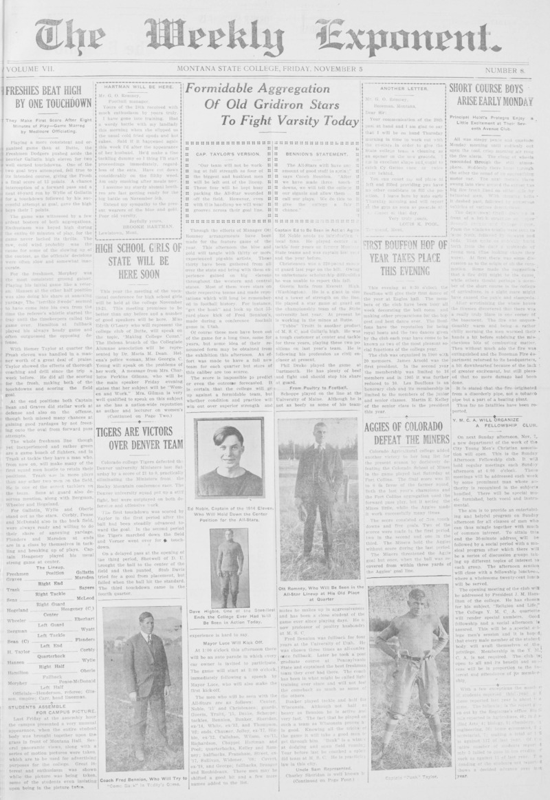 The Weekly Exponent, November 5, 1915
