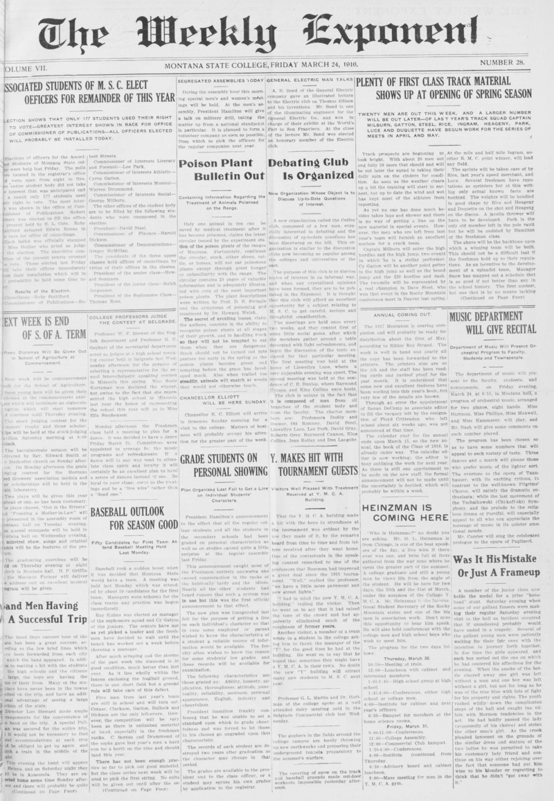The Weekly Exponent, March 24, 1916