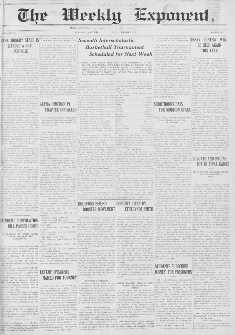 The Weekly Exponent, March 2, 1917