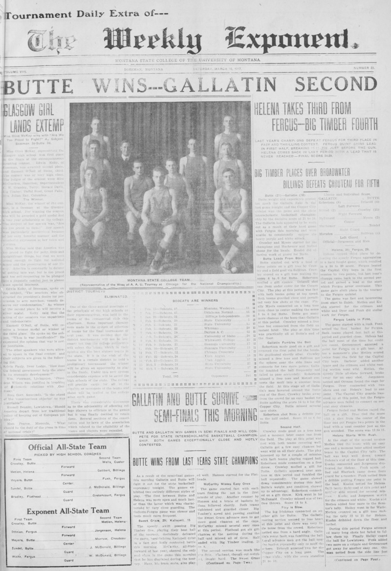 The Weekly Exponent, March 10, 1917