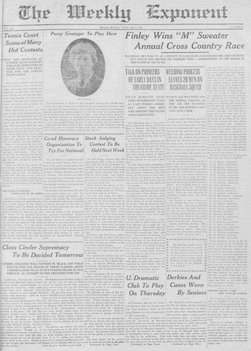 The Weekly Exponent, May 6, 1921