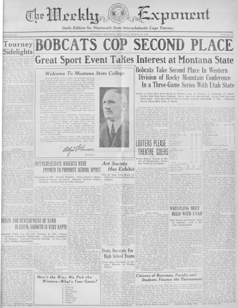 The Weekly Exponent, March 13, 1930