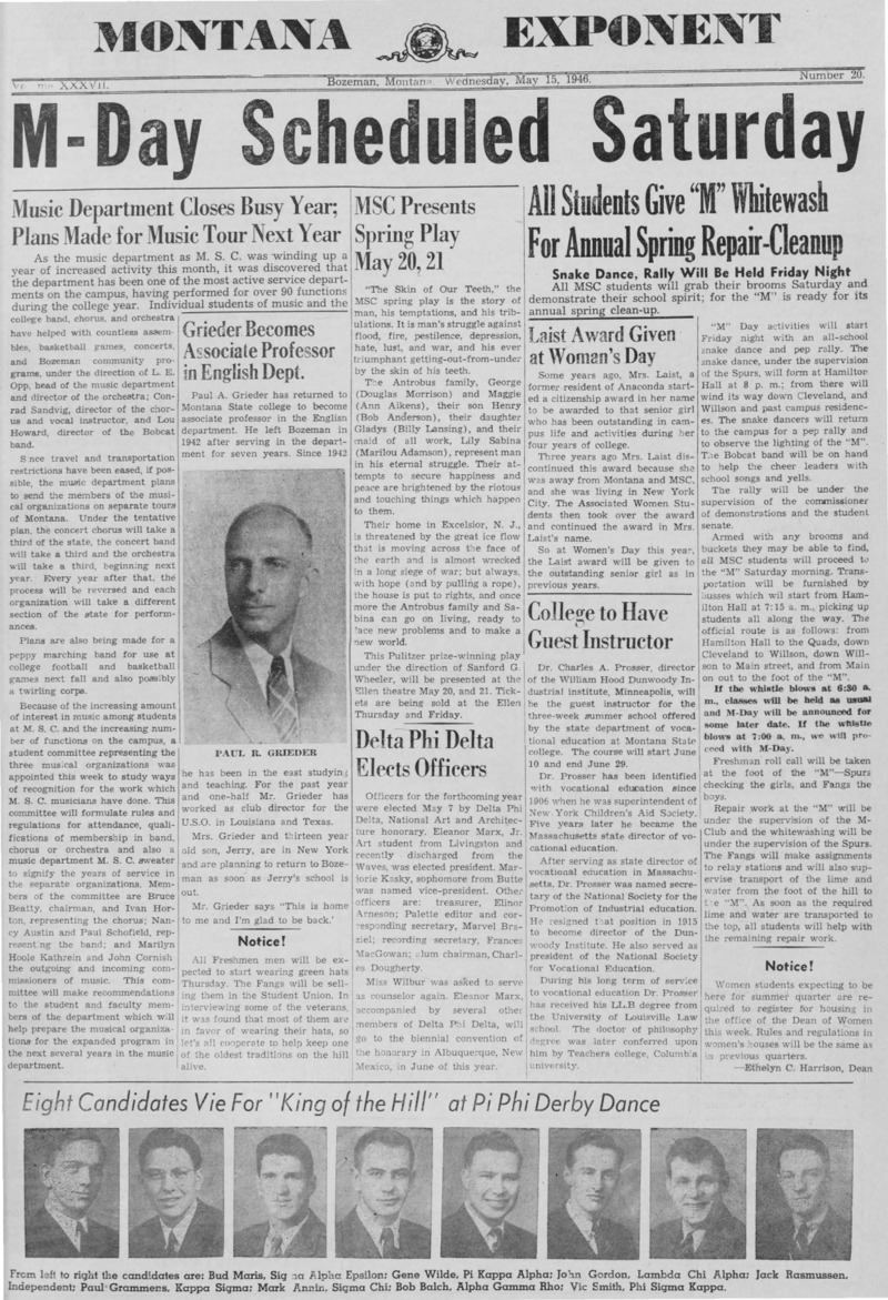 The Montana Exponent, May 15, 1946