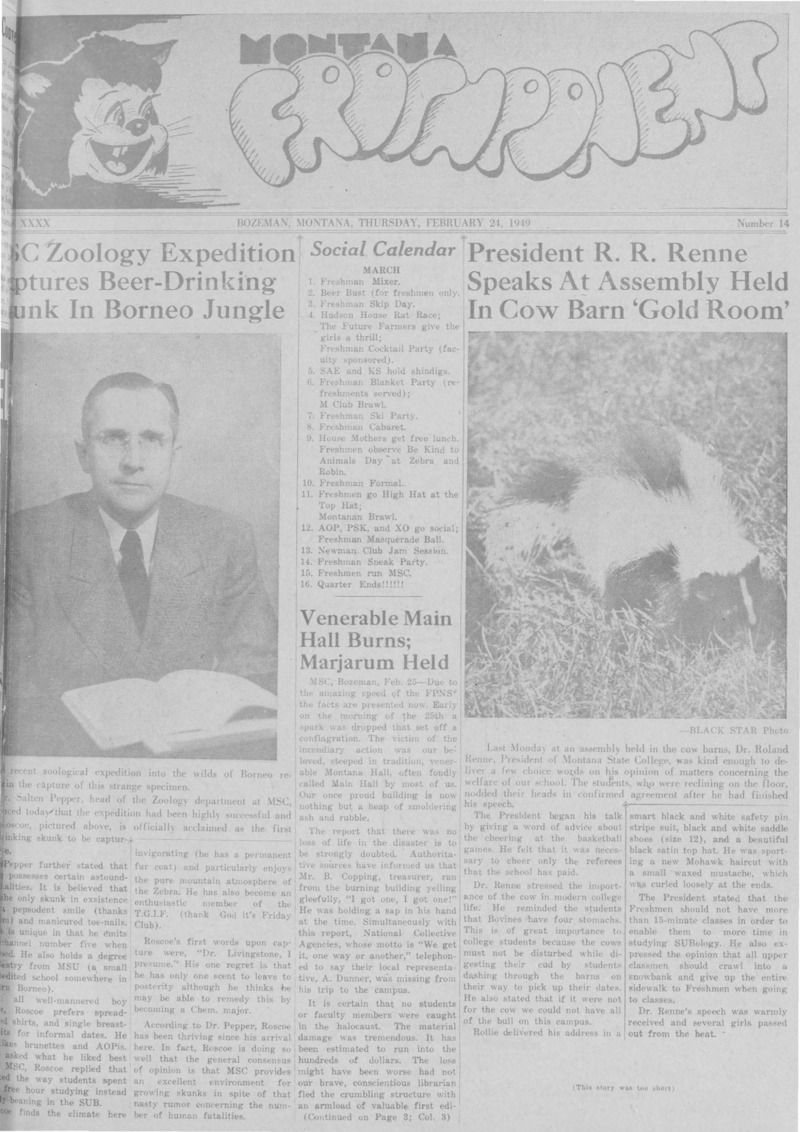 The Montana Froshponent, February 24, 1949