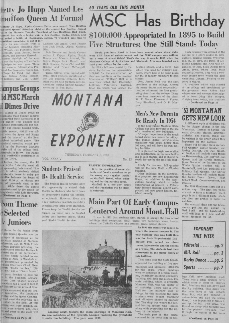 The Montana Exponent, February 5, 1953