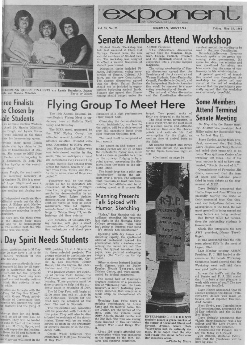 The Exponent of Montana State College, May 15, 1964