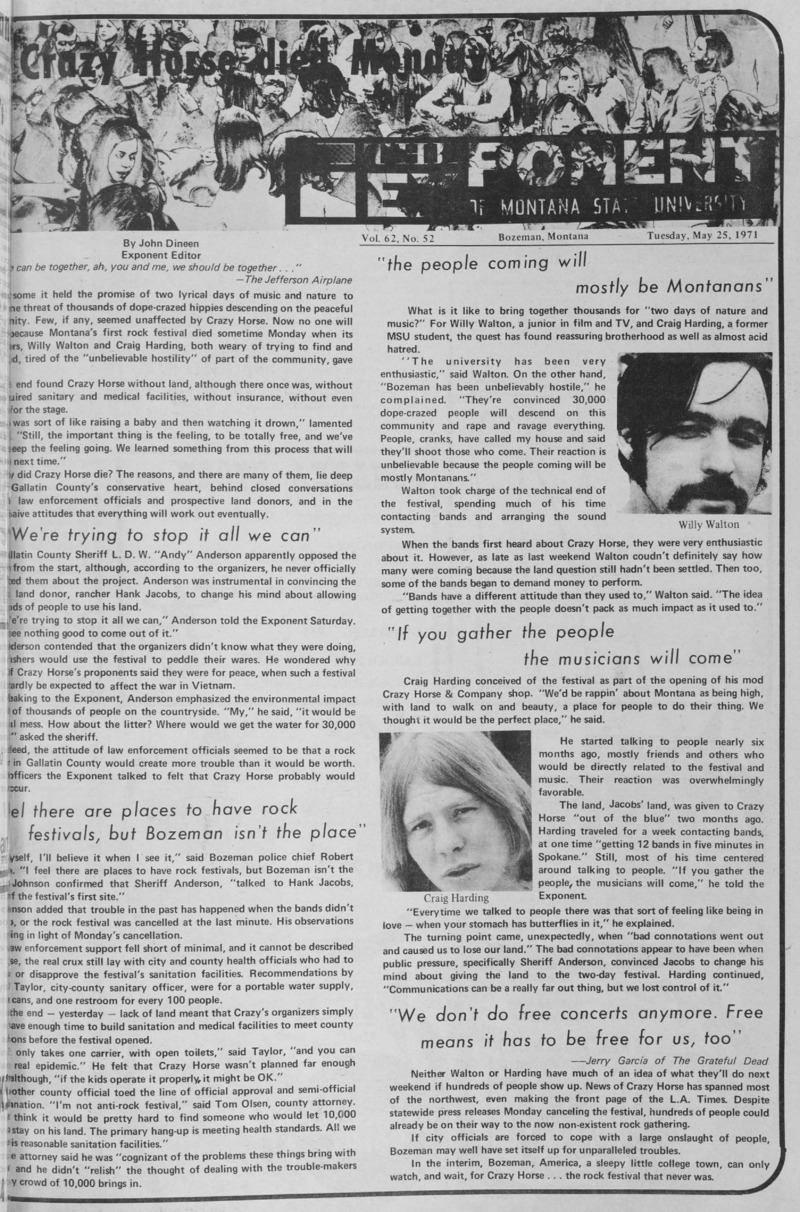 The Exponent of Montana State University, May 25, 1971