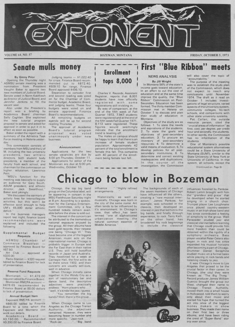 The Exponent, October 5, 1973