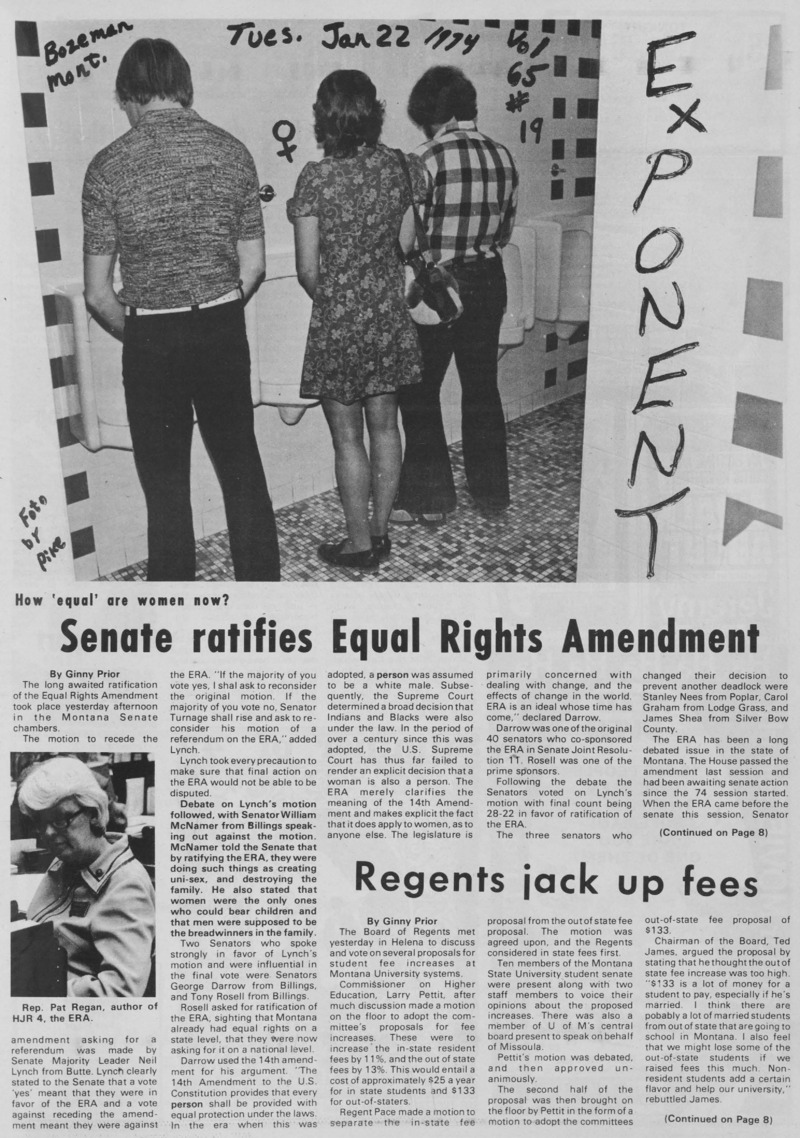 The Exponent, January 22, 1974