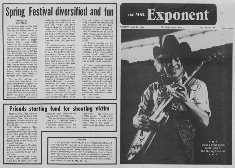 The MSU Exponent, May 14, 1974