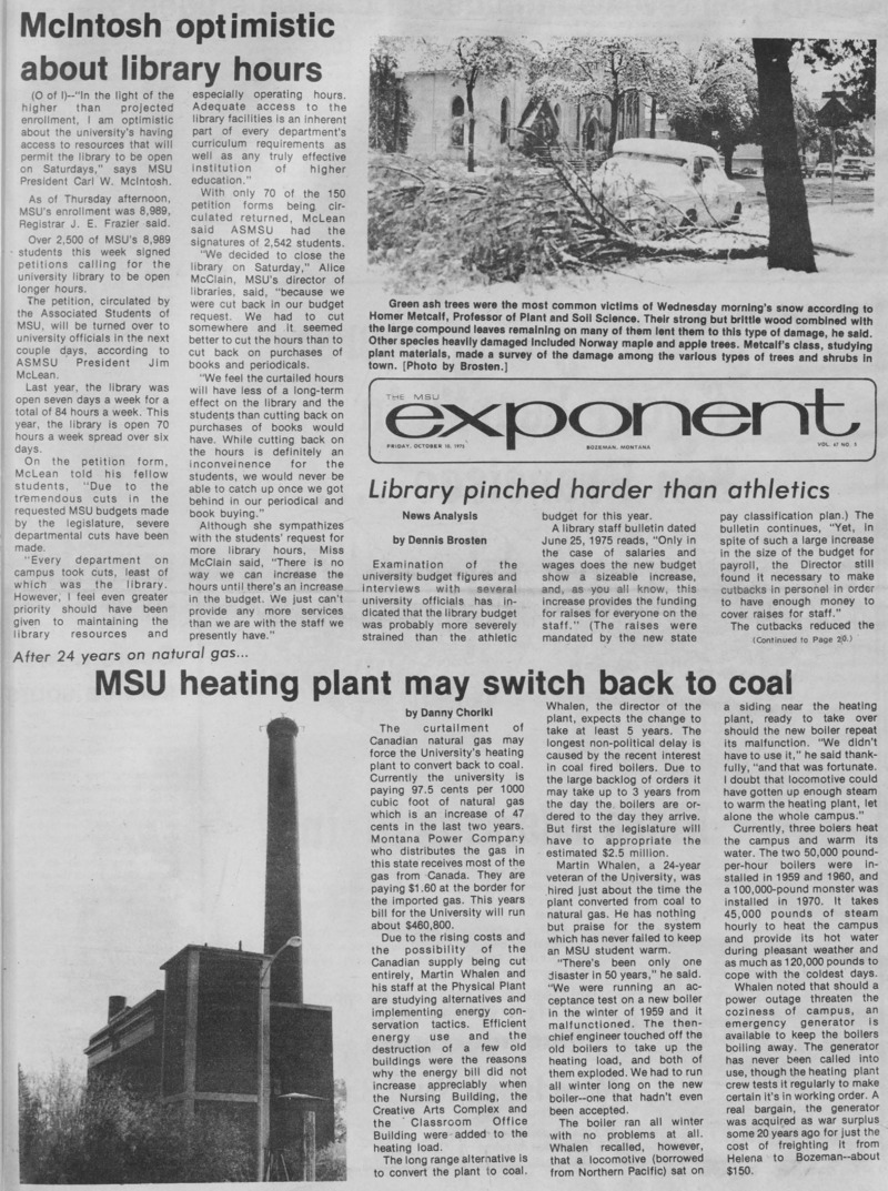 The MSU Exponent, October 10, 1975