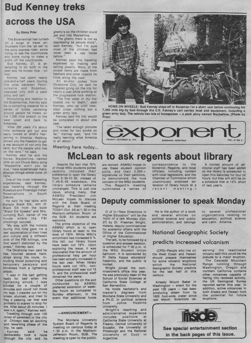 The MSU Exponent, October 24, 1975
