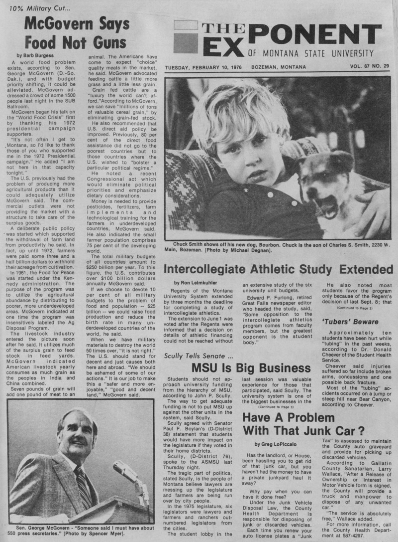 The Exponent of Montana State University, February 10, 1976