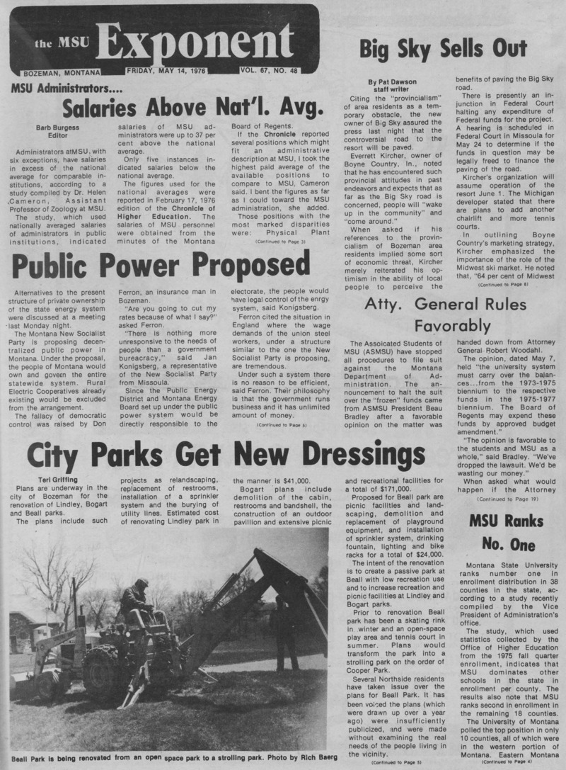 The MSU Exponent, May 14, 1976