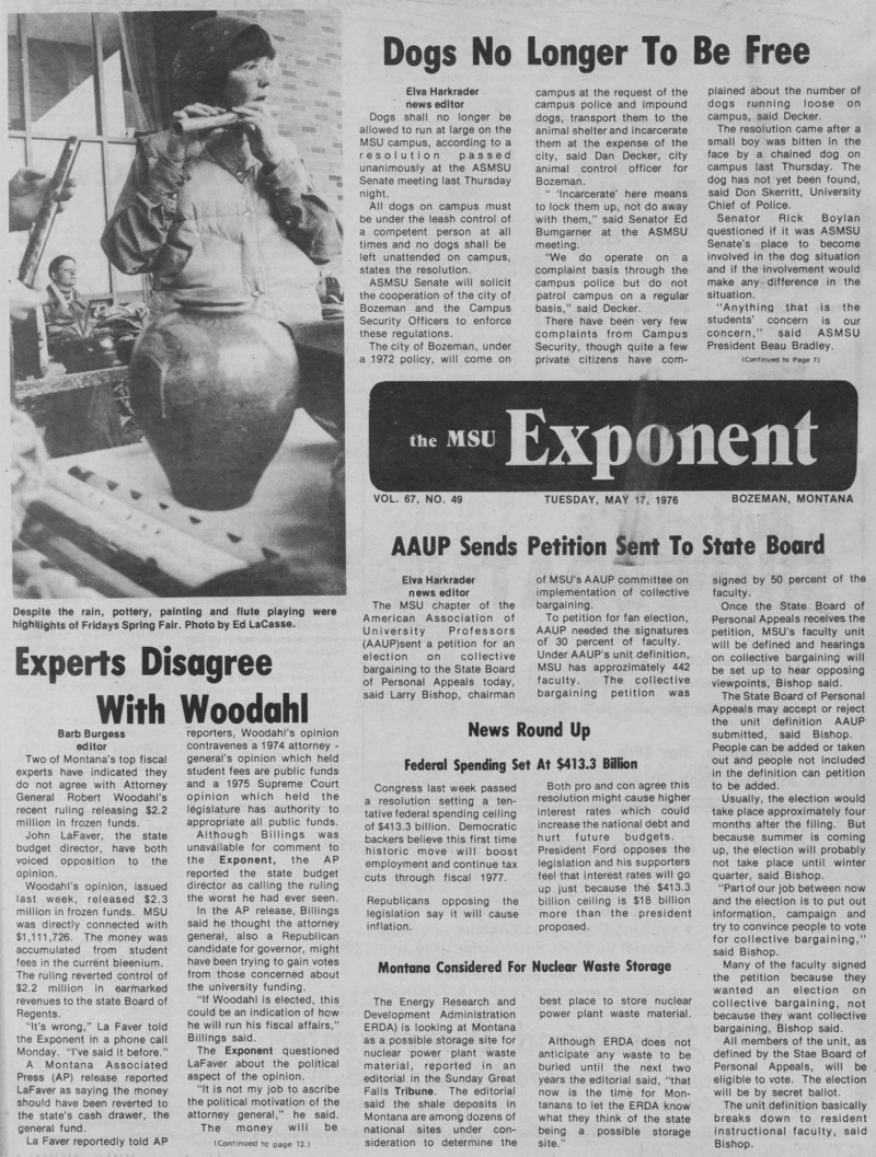 The MSU Exponent, May 17, 1976
