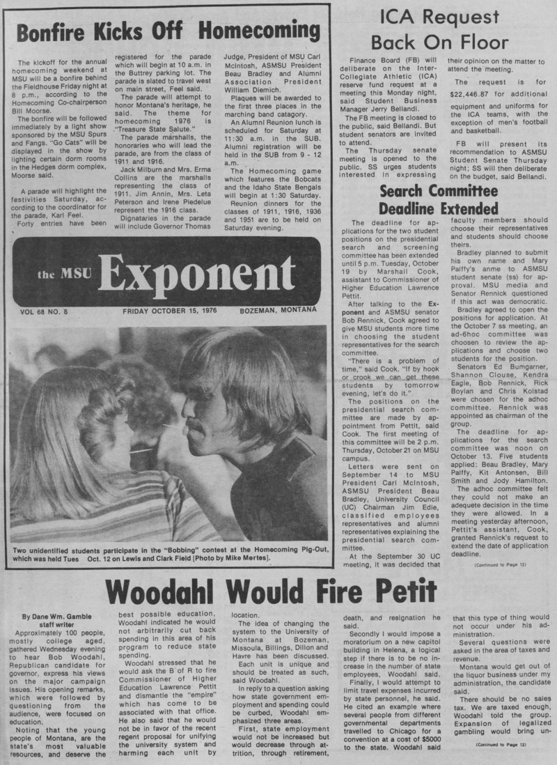 The MSU Exponent, October 15, 1976