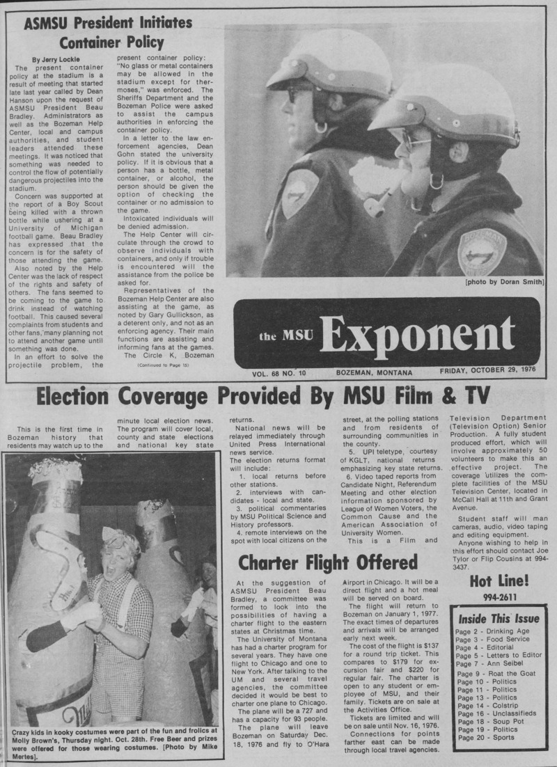 The MSU Exponent, October 29, 1976