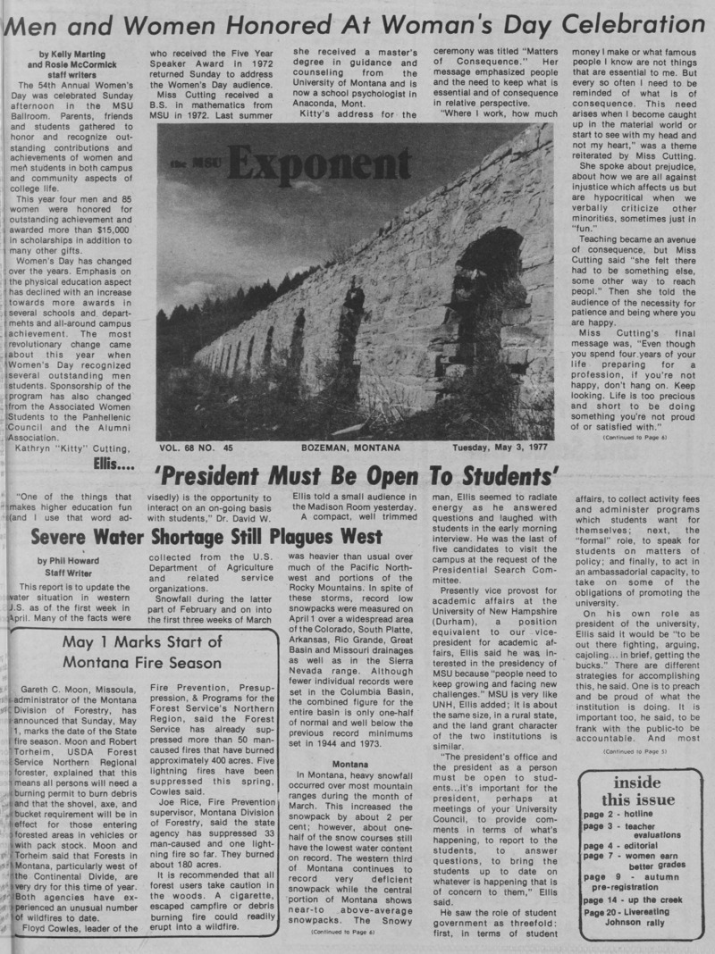 The MSU Exponent, May 3, 1977