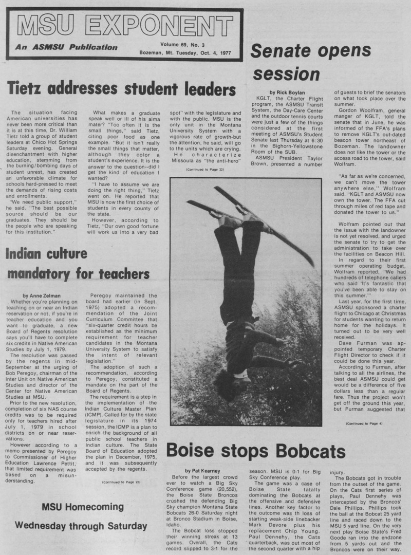 The MSU Exponent, October 4, 1977
