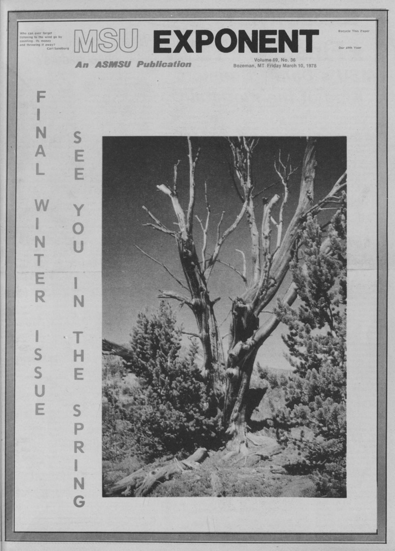 The MSU Exponent, March 10, 1978