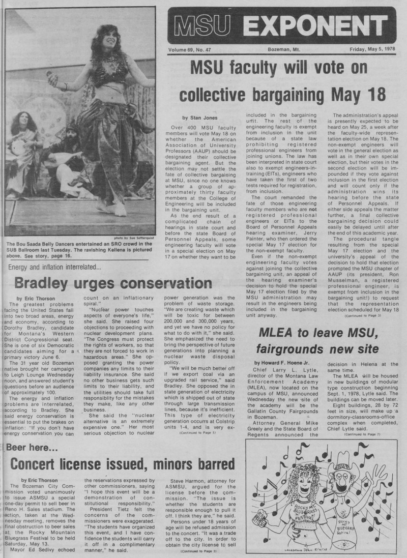 The MSU Exponent, May 5, 1978