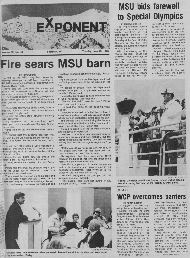 The MSU Exponent, May 23, 1978