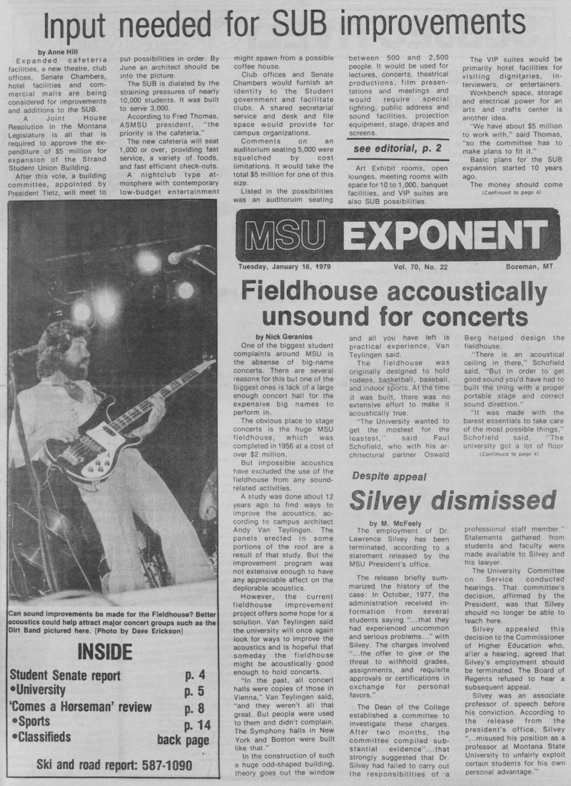 The MSU Exponent, January 16, 1979