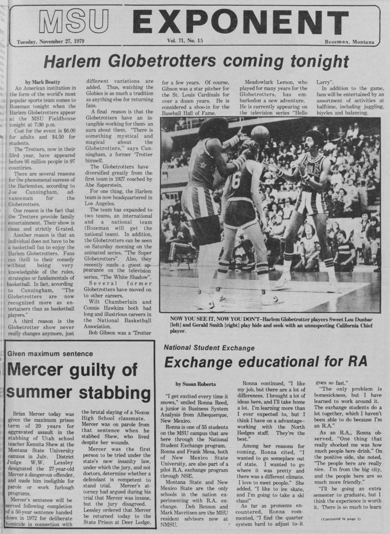 The MSU Exponent, November 27, 1979