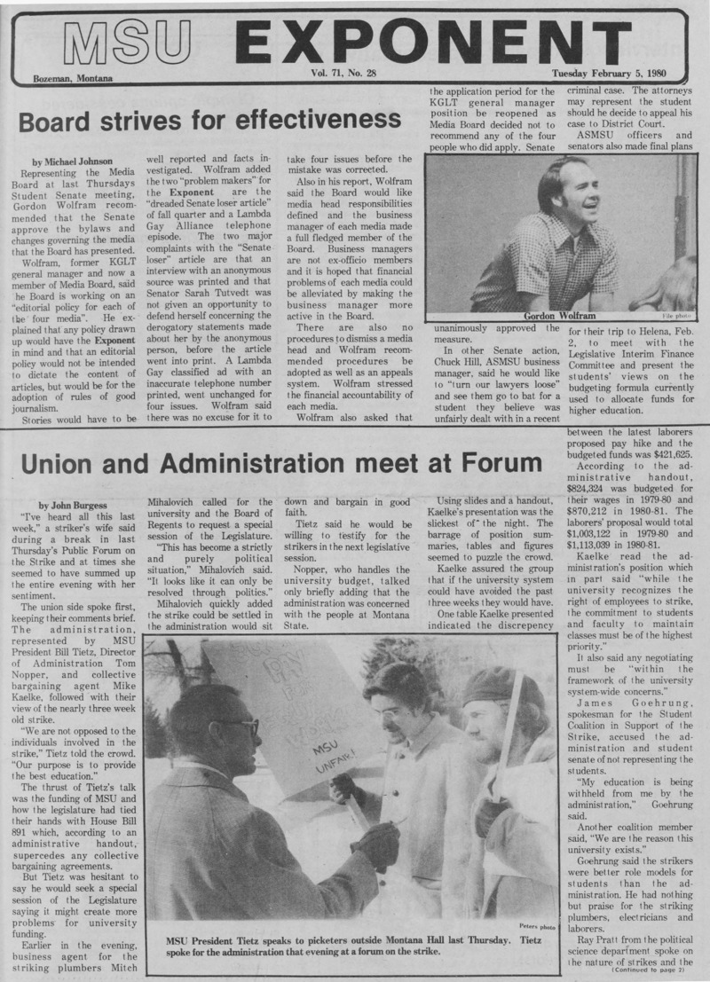 The MSU Exponent, February 5, 1980