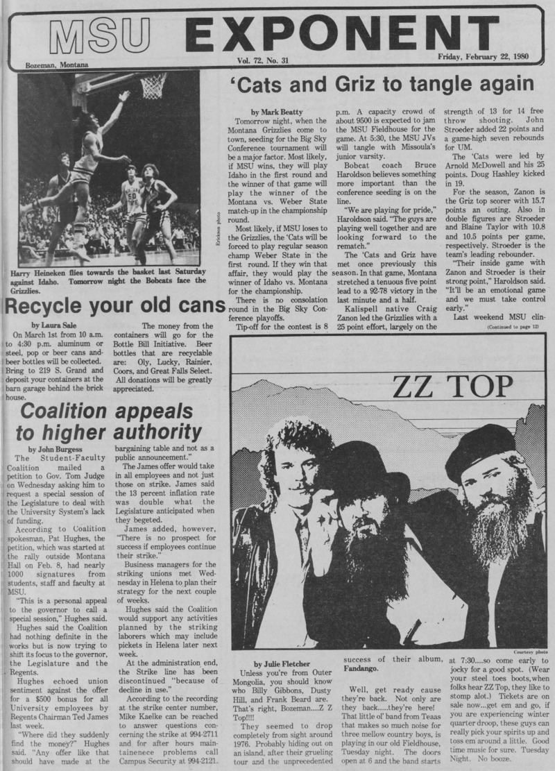 The MSU Exponent, February 22, 1980