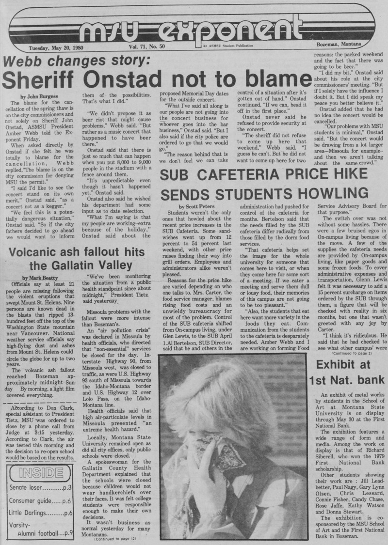 The MSU Exponent, May 20, 1980
