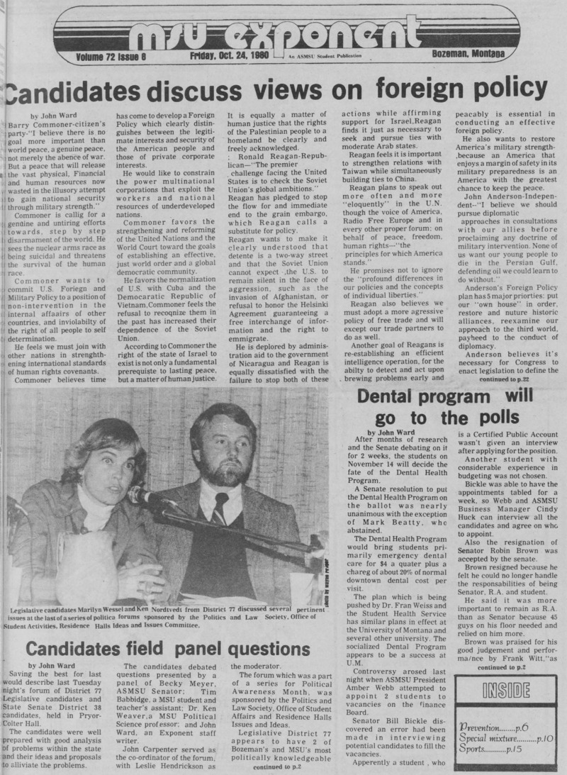 The MSU Exponent, October 24, 1980