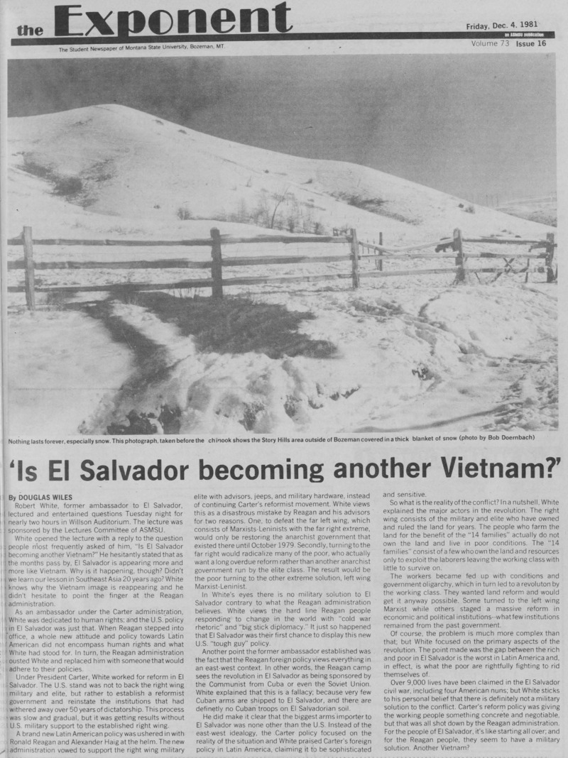 The Exponent, December 4, 1981