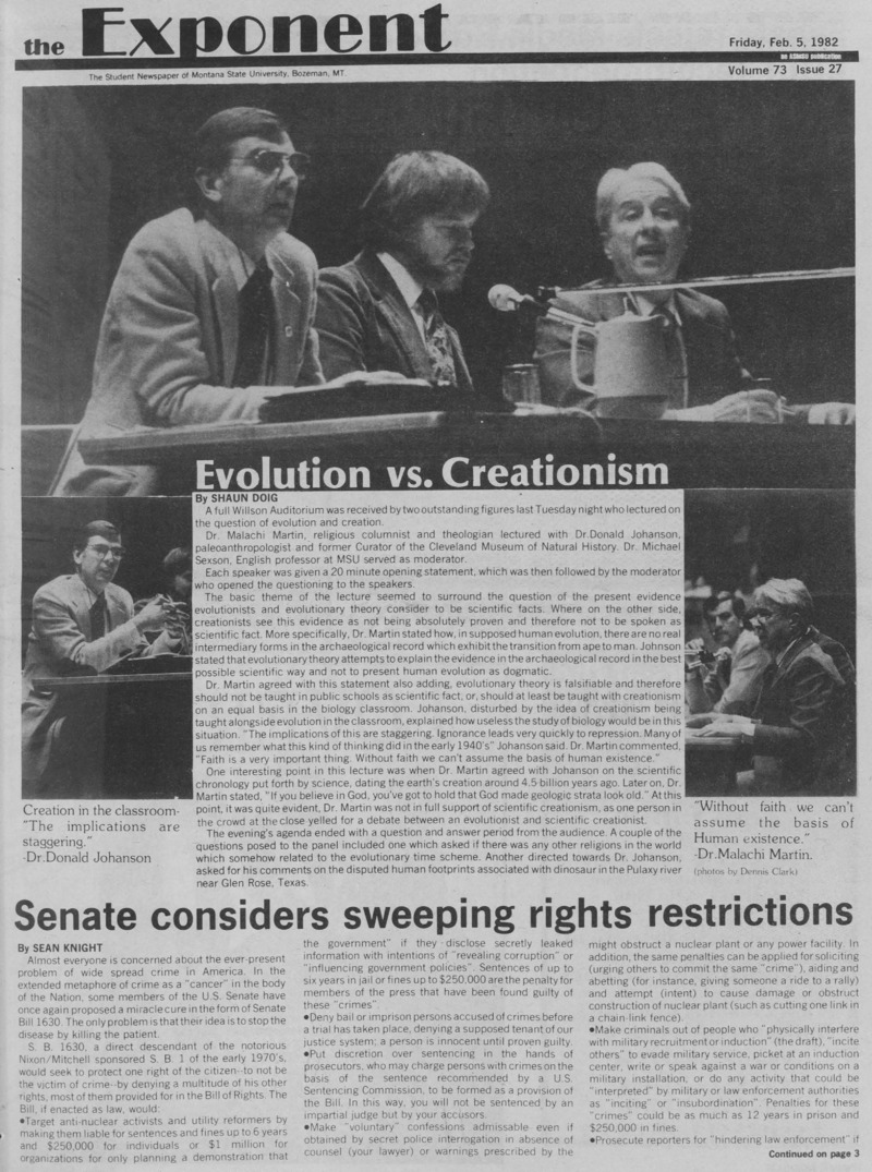 The Exponent, February 5, 1982