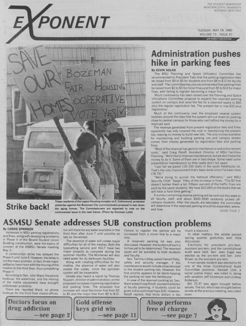 The Exponent, May 18, 1982