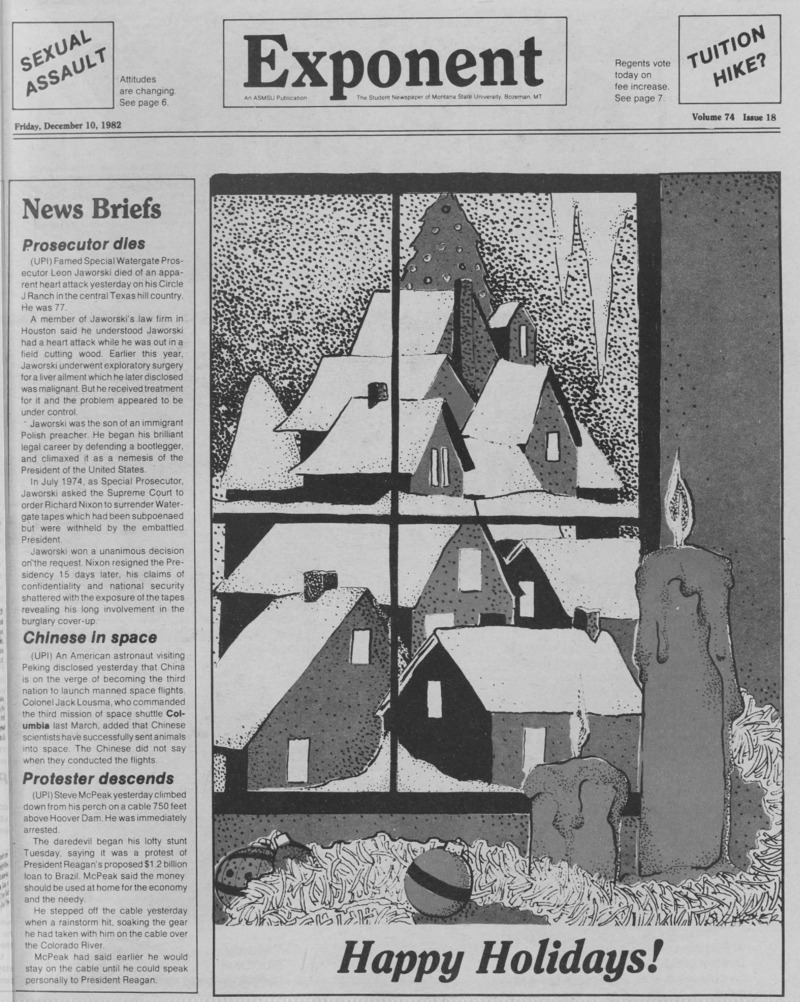 The Exponent, December 10, 1982