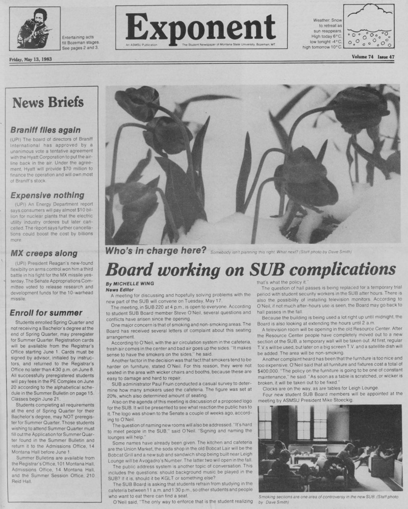 The Exponent, May 13, 1983