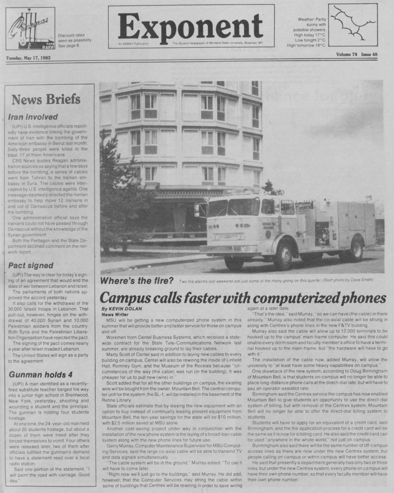The Exponent, May 17, 1983