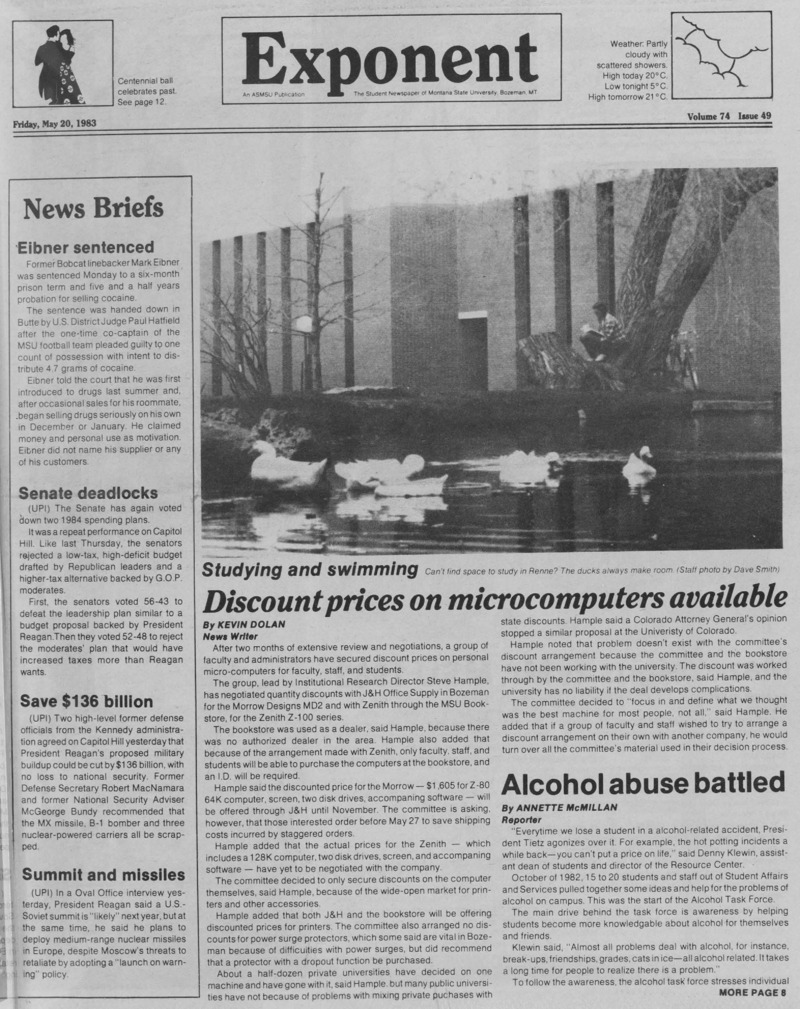 The Exponent, May 20, 1983