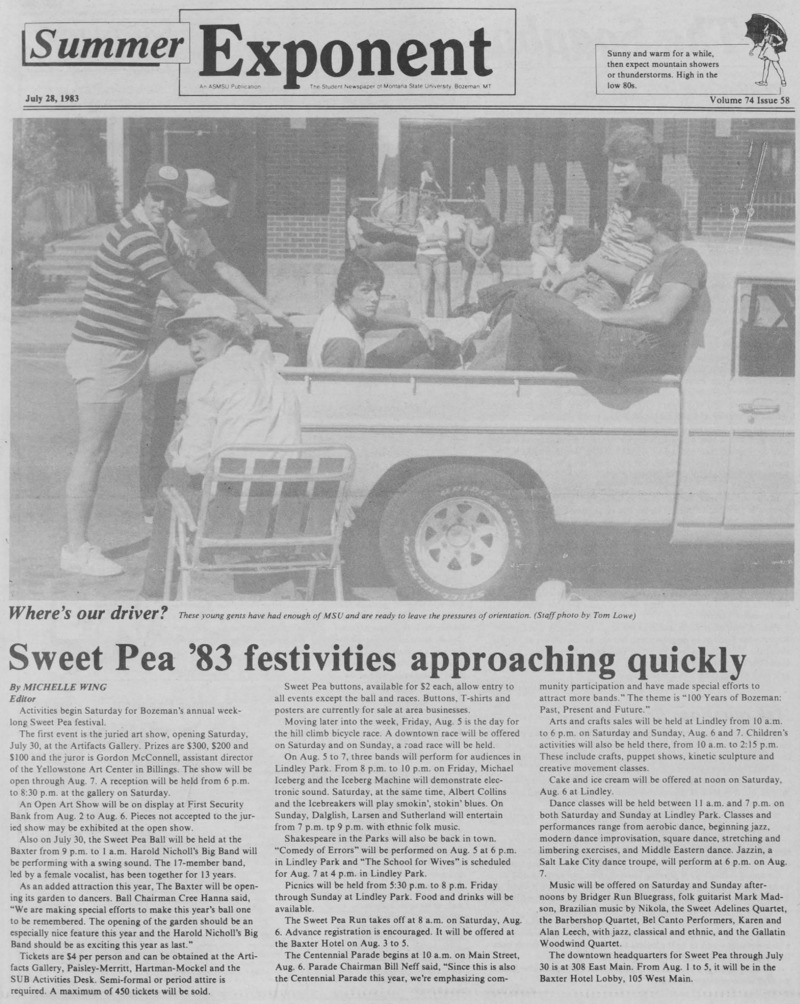The Summer Exponent, July 28, 1983