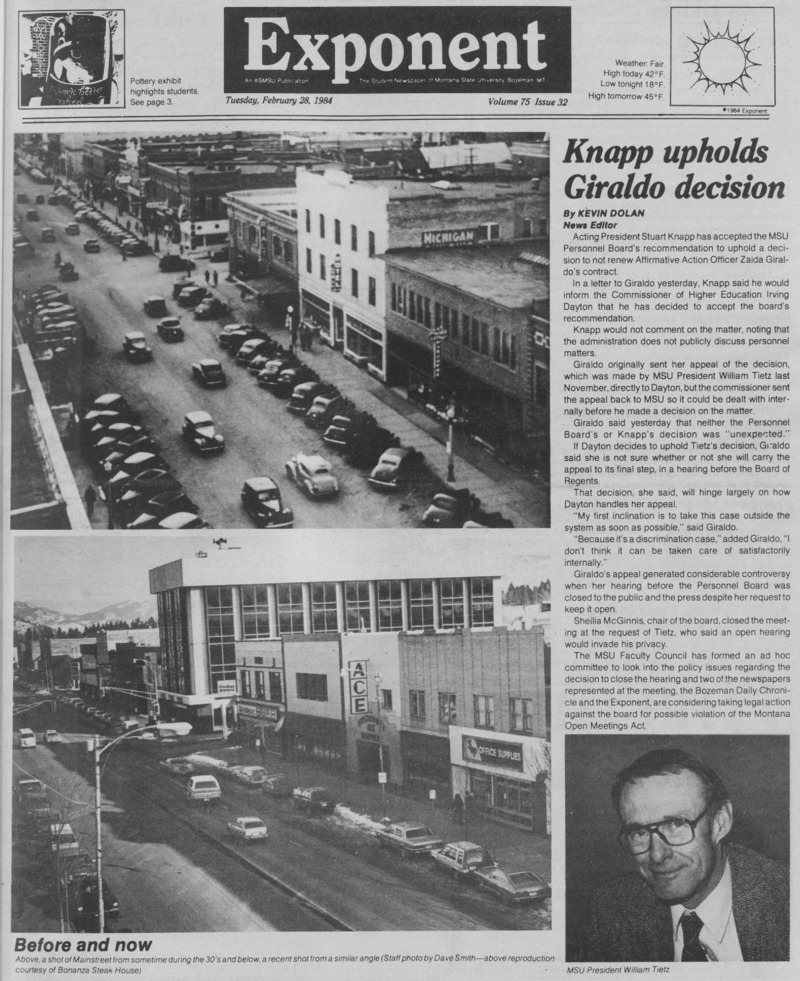 The Exponent, February 28, 1984